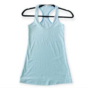Lululemon  Racer Back Aqua Blue Tank Top